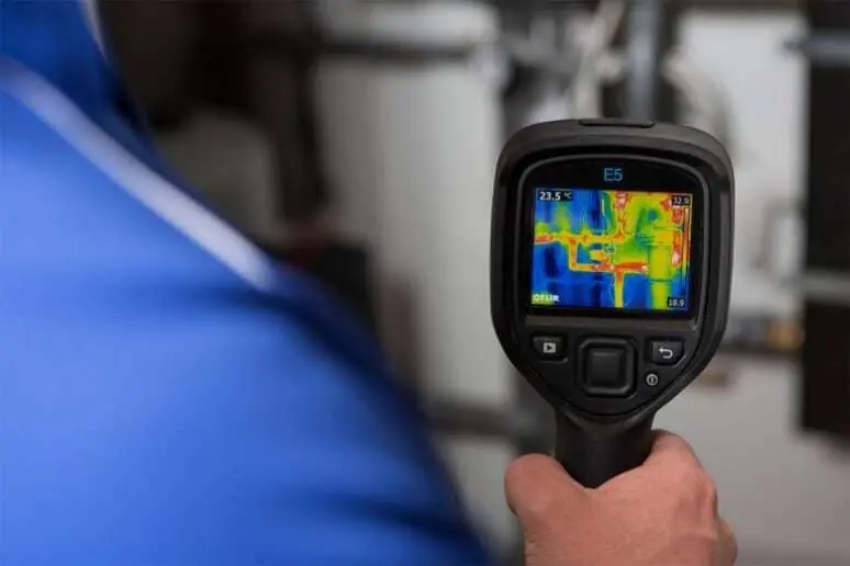 Hidden pipe leak evidence behind a finish in San Diego